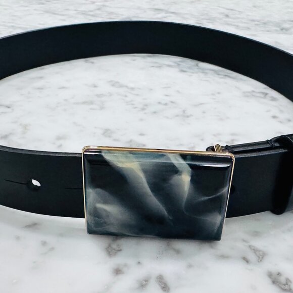 Isabel Marant Leather Buckle Belt Size 70 Brand New - Picture 2 of 9